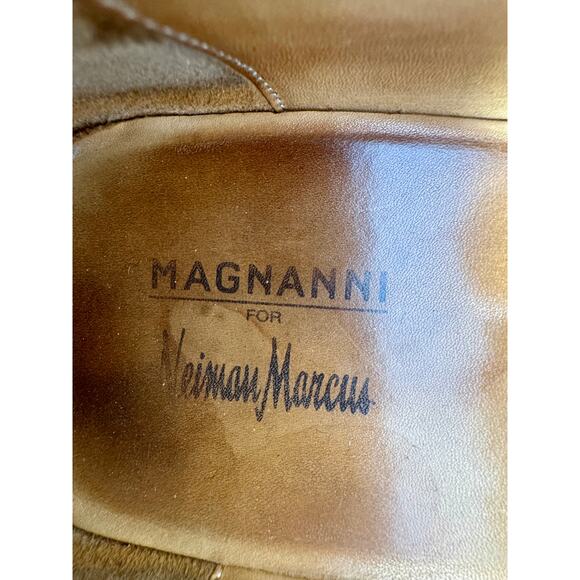 Magnanni for Neiman Marcus Leather Penny Loafers Black Men's Size 12 - 12495 - Picture 9 of 11